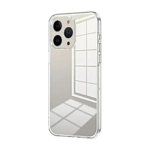 Estuche para Teléfono iPhone 13 Pro con Orificio Fino y Revestimiento Transparente (Transparente)