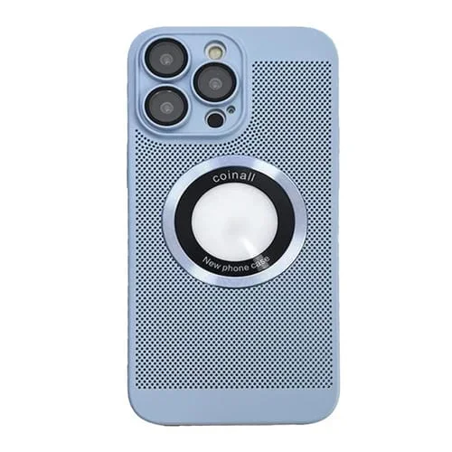 Estuche para Teléfono iPhone 13 Pro Cooling Magsafe con Lupa (Azul)