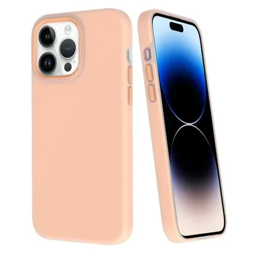 Estuche para Teléfono iPhone 14 Pro Max Dopamina Agujero Grande PC (Naranja)