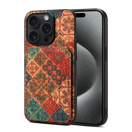 Estuche para Teléfono iPhone 15 Pro con Ranura para Tarjeta Dual (Azul Invierno)