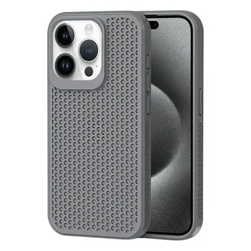 Estuche para Teléfono iPhone 15 Pro Max con Disipación de Calor (Gris)