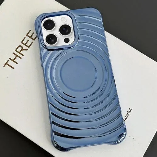 Estuche para Teléfono Magsafe Galvanizada iPhone 16 Pro Max (Azul)