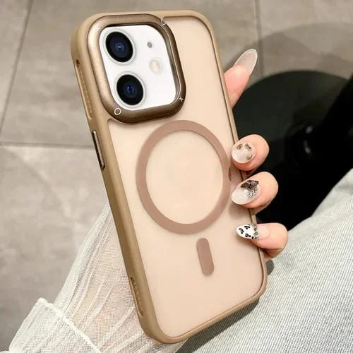 Estuche para Teléfono Magsafe iPhone 12 a Prueba de Golpes con Disipación de Calor (Dorado del Desierto)