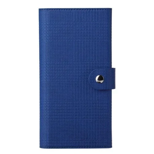 Estuche para teléfono Vili Gha Series iPhone 15 Pro Max con tapa horizontal Magsafe Rfid Cuero a prueba de golpes (Azul)