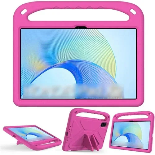 Estuche Portátil con Handle para Honor Pad X9 y X8 Pro Eva a Prueba de Golpes (Rojo Rosa)