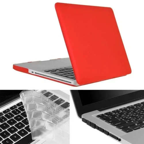 Estuche protector 3 en 1 Enkay para MacBook Pro 13,3 A1278 con teclado y tapón de polvo (Rojo)