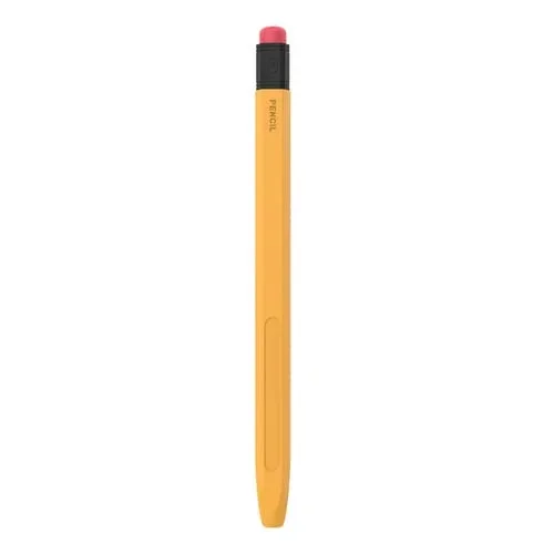 Estuche protector de silicona para Apple Pencil 1 Ahastyle Pt180-2 antideslizante y anticaída (Amarillo)