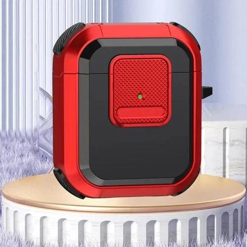 Estuche Protector Para AirPods 2 y 1 Auriculares Inalámbricos (Rojo)