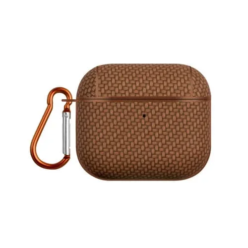 Estuche Protector Para Airpods 3 Woven Skin Texture Pc TWS (Marrón)