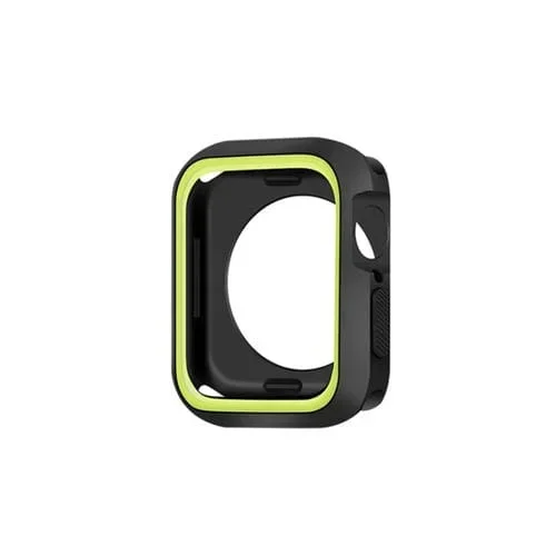 Estuche Protector para Apple Watch Series 8/7 41mm a Prueba de Golpes (Negro Verde)