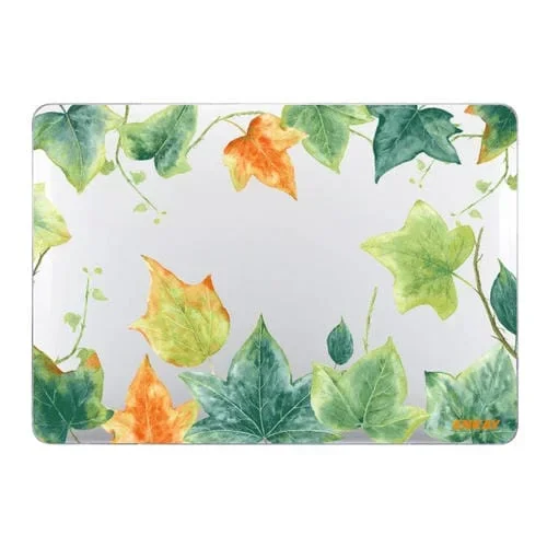 Estuche protector para MacBook Pro 13.3 Enkay Hat-Prince Forest Series patrón hoja de Ivy