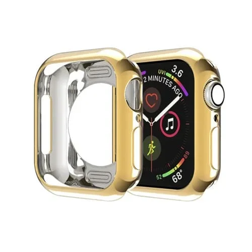 Estuche protector TPU chapado para Apple Watch Series 3, 2 y 1 42mm (Dorado)