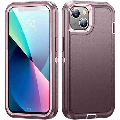 Estuche resistente al agua para iPhone 11 Life (Púrpura + Rosa)