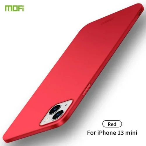 Estuche rígido para iPhone 13 Mini Mofi Frosted PC ultrafino (Rojo)