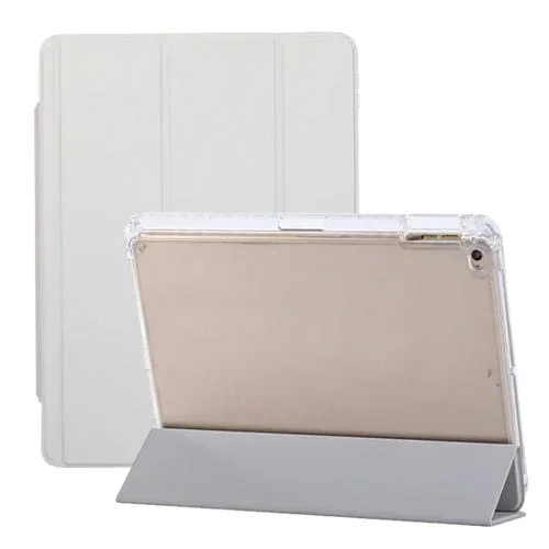 Estuche Tableta Inteligente Cuero para iPad Air Air 2 9.7 (2017 2018) con Hebilla (Gris)