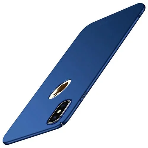 Estuche ultrafino para iPhone Xs Mofi Frosted PC cobertura completa (Azul)