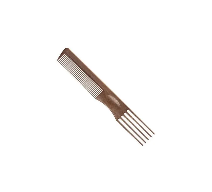 EUROSTIL Peine Ahuecado Madera 5 PUAS, Único, Estándar