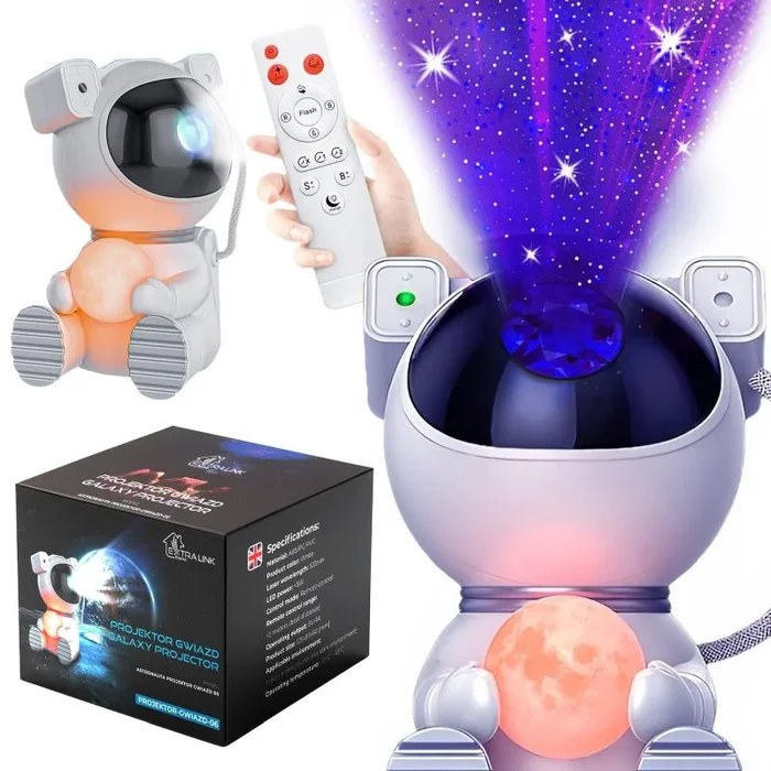 Extralink home astronauta księżyc projektor gwiazd 06