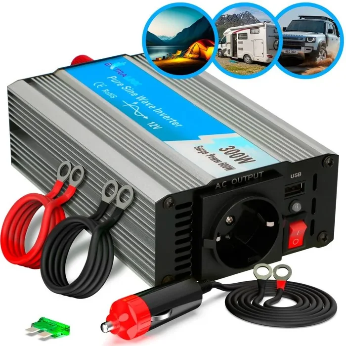 Extralink opip-300w | convertidor de voltaje | 12v, 300w sinusoidal pura