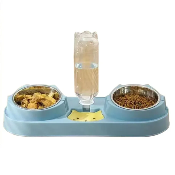 Extralink pets podwójna miska dla psa kota miski na wodę karmę z dozownikiem wody pet-821