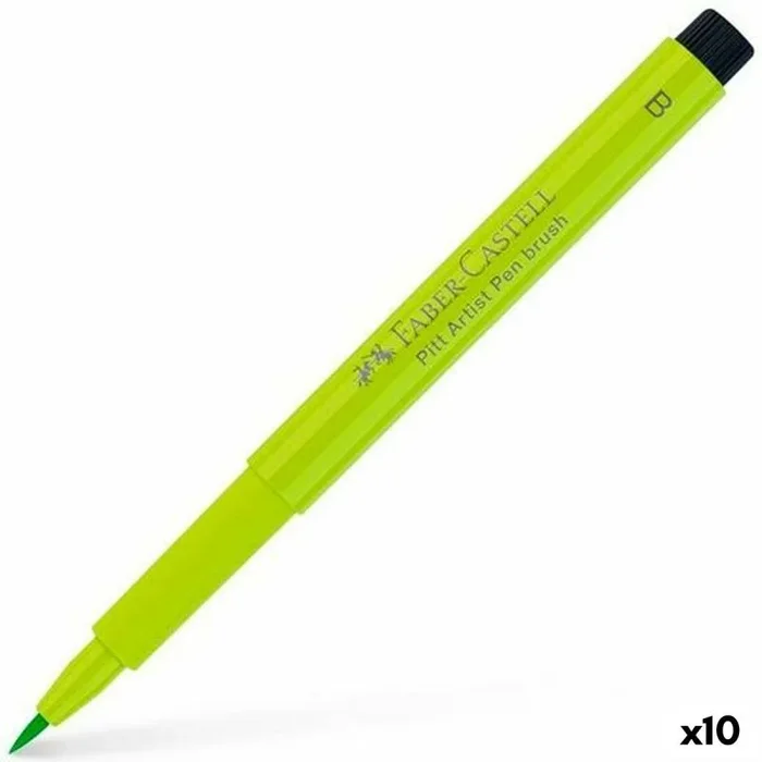 Faber-Castell Pitt Artist Pen – Rotulador con punta de pincel, 171 x verde claro (verde claro)