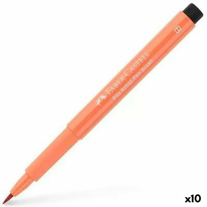 Faber castell rotulador Pitt Artist Pen Brush Punta Pincel Canela -10u-