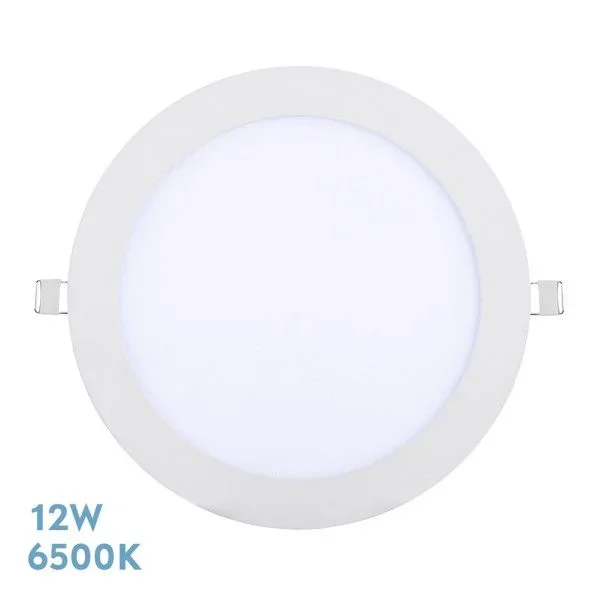 FABRILAMP Downlight Tanzanita 12w 6500k Blanco 1080lm 1,3×16,5×16,5 Cm Corte 15d