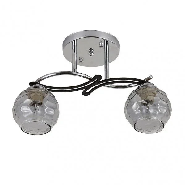 FABRILAMP Lampara plafon de 2 luces modelo ETNA cromo