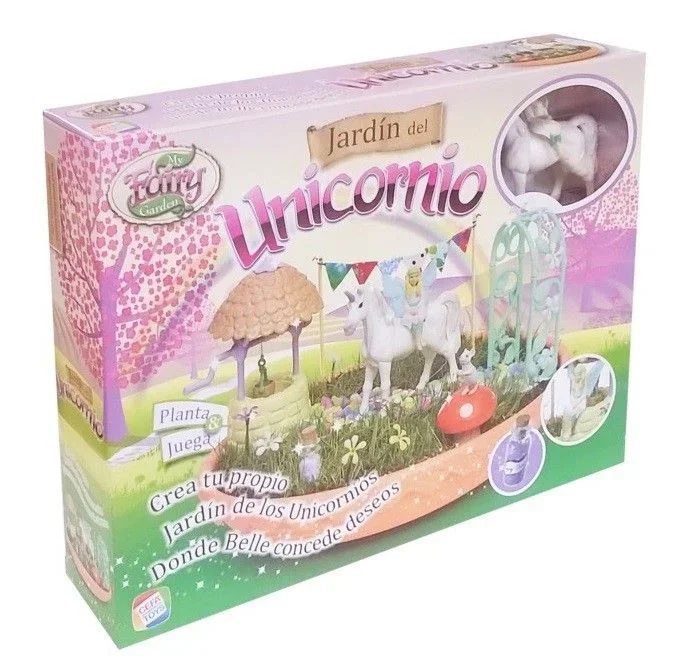 Fairy Garden- Unicorn Jardín de Los Unicornios, Multicolor, única (CEFA Toys 04616)