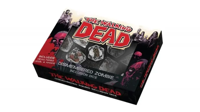 FanRoll The Walking Dead Dismembered Zombie – Juego de dados de resina