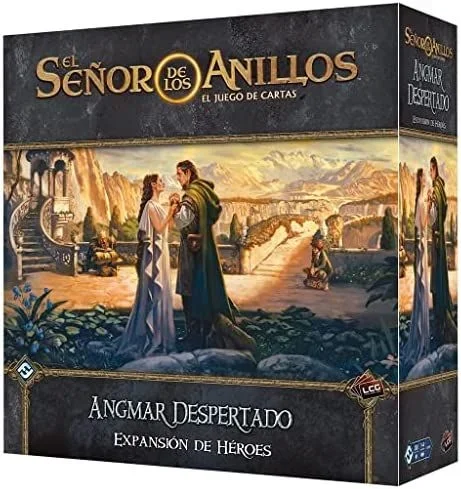 Fantasy Flight Games, El Señor de los Anillos LCG MEC107ES, Angmar despertado Expansión de Héroes, Juego de Cartas en Español, Multicolor