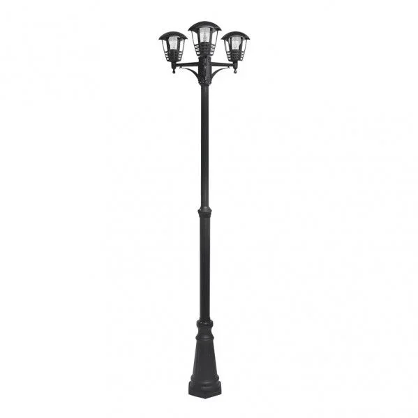 Farola de aluminio modelo ALNILAN de 3 luces, color negro Fabrilamp