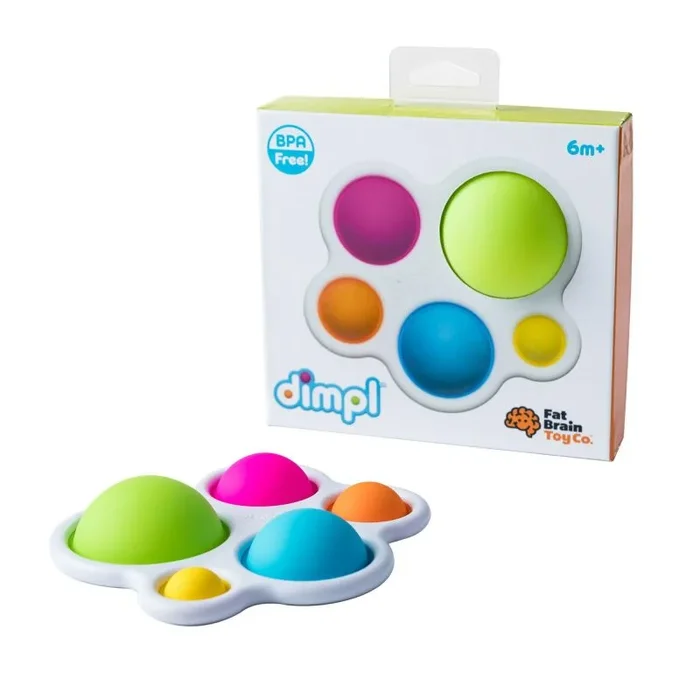 Fat Brain Dimpl, Early Development Toy, Educational Toy, Push and Pop Toy, Sensory Toy for Babies, Colourful Toy for Boys and Girls Aged 10 Months and Older