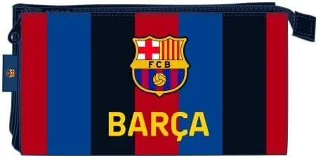 Fc. barcelona portatodo triple 22x3x12 cm