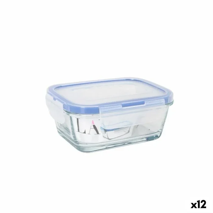 Fiambrera hermética lav gris transparente 0,4 l (12 unidades)