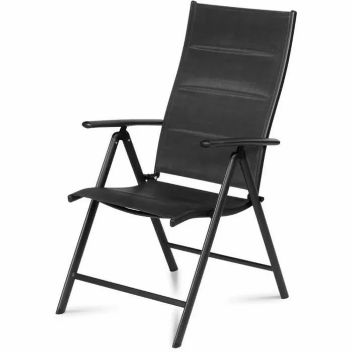 Fieldmann Silla de jardín, Color Negro