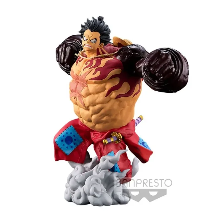 Figura banpresto one piece wanokuni monkey d.luffy gear 4 wfc3 super masters stars piece brush