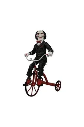 Figura de acción neca muñeco saw en triciclo con sonido 33 cm cult classics reedición