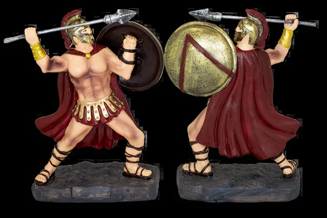 Figura Guerrero Griego Tole10. H. 12 Cm