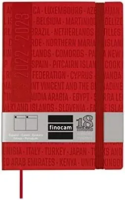 Finocam agenda escolar mara y4 1dp poliuretano travel multilingue 18 meses 2022-2023