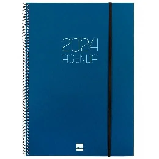 Finocam agenda espiral opaque e40 svv 210x297mm azul 2024