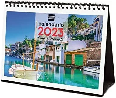 Finocam calendario pueblos con encanto de sobremesa para escribir s 2023