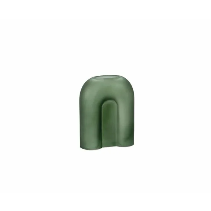 Florero alexandra house living rainbow verde vidrio 8 x 25 x 18 cm