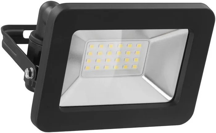Foco exterior led, 20 w, con 1700 lm, luz blanca neutra (4000 k) y prensaestopas m16, apto para uso exterior (ip65).