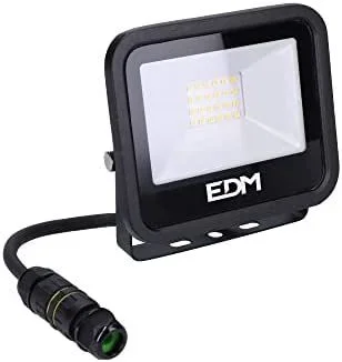 Foco proyector led 20w 1520lm 4000k luz dia black series 12,4×10,6×2,8cm edm
