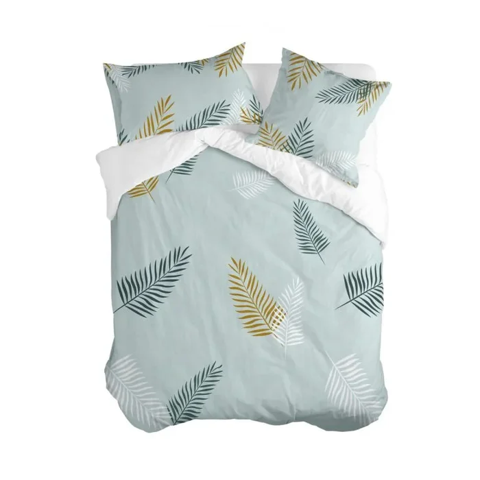 Foliage Mint Funda nórdica Multicolor, 260×240 cm (Cama 180/200), 100% Algodón, Calidad de 150