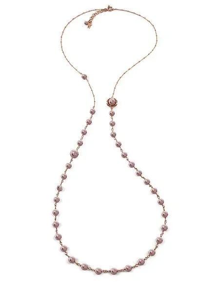 Folli Follie Collar Mujer, 3n16t062rdp, (45 cm)
