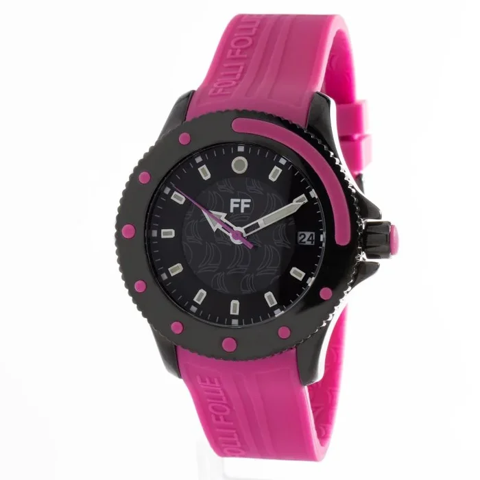 Folli Follie Reloj Hombre Analogico Cuarzo con Correa de Plastico WF1Y002ZDP