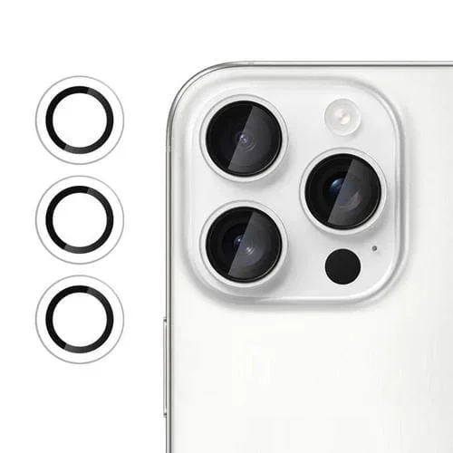 For iPhone 16 Pro Max Kalebol No Flicker Ultra-Thin Individual Camera Lens Tempered Glass Film(Transparent)