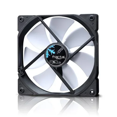 Fractal Design Dynamic X2 GP,14 Ventilador de computadora , Optimizado para una alta ventilación – 140 mm – 1000RPM – FDB,Rodamientos , Puntales con forma aerodinámica – 12v , Negro/Blanco (Single)
